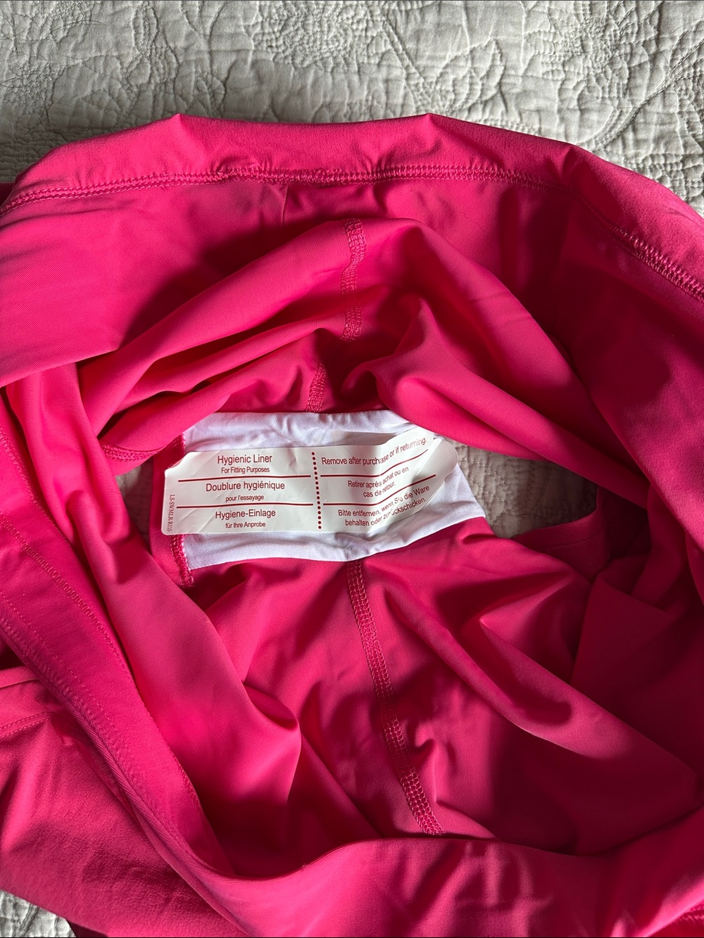 Lands' End Hot Pink swim skort with Side Pockets - Picture 5 of 7